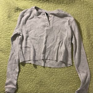 long sleeve crop top